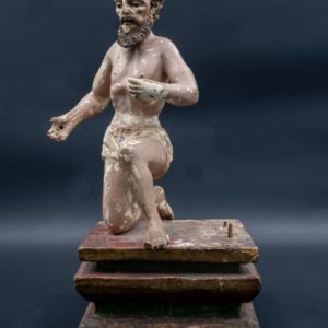 Sculpture religieuse polychrome, XVIIe siècle.