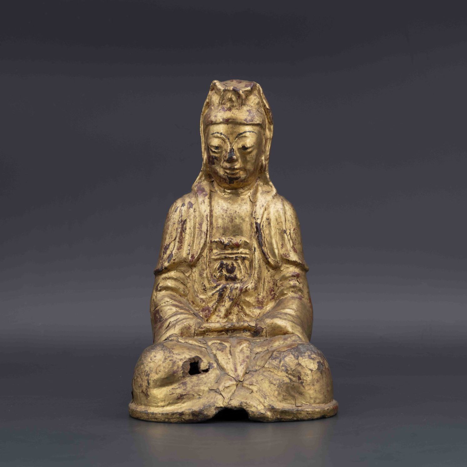 Bronze laqué or. Chine, XVIIIe siècle