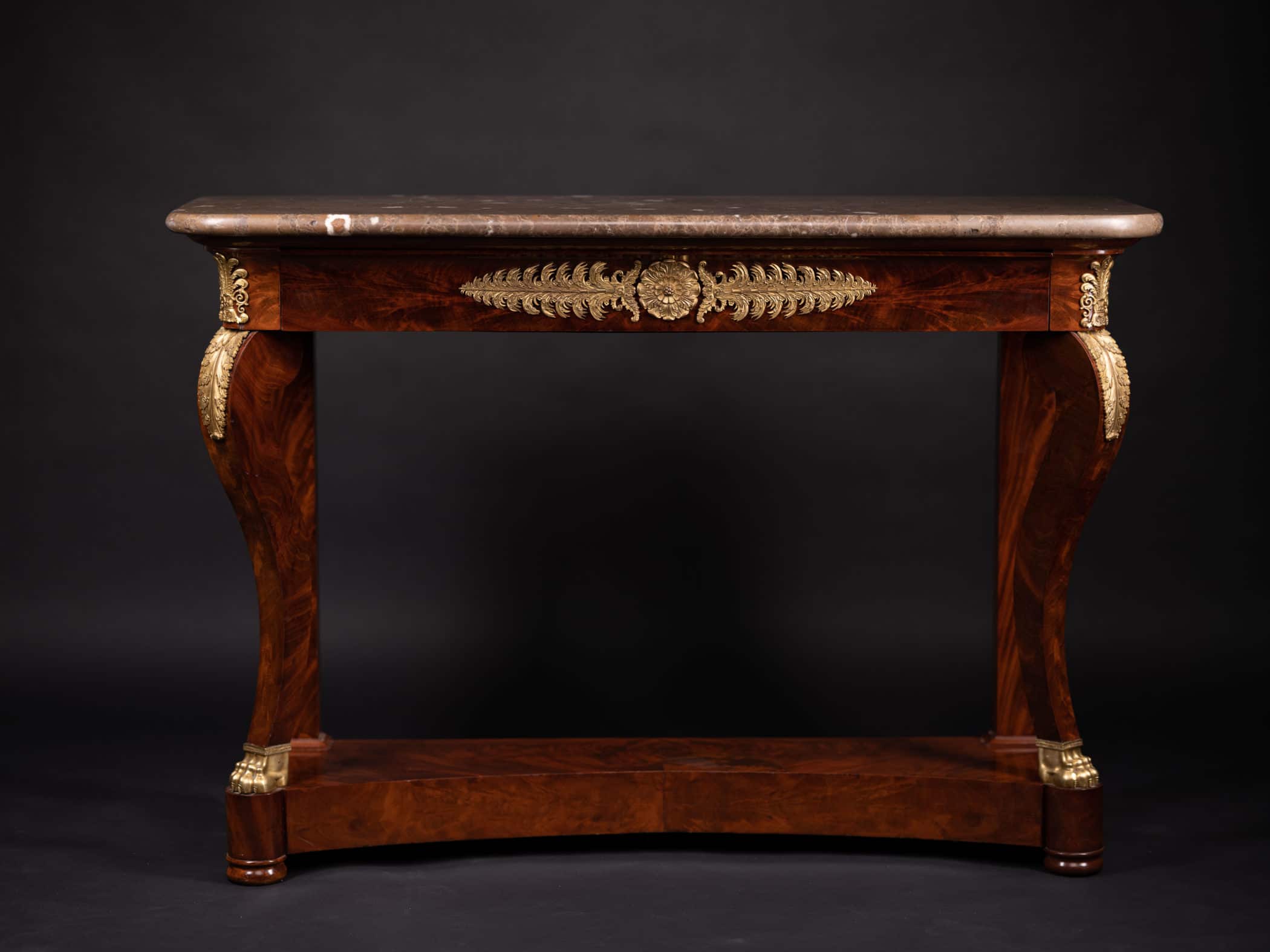 Empire console table stamped Jacob-Desmalter, 19th century.