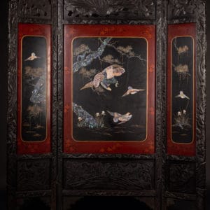 Paravent chinois, XXe siècle