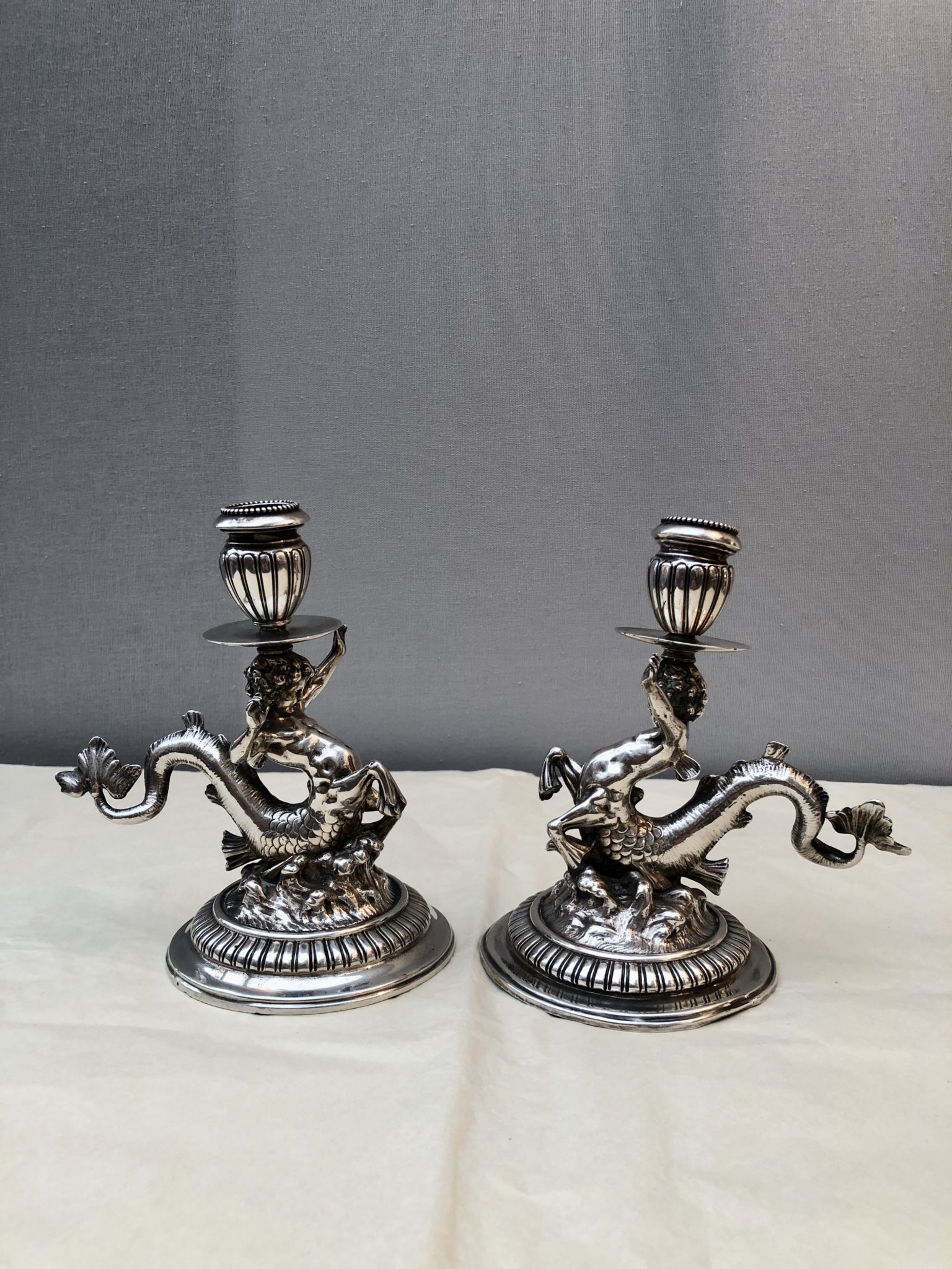 Bougeoir Lincoln EDZARD – Tige Noire, Hauteur 19 Cm, Argent Résistant Au Ternissement