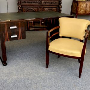 Bureau en Makassar et son fauteuil, XXe siècle