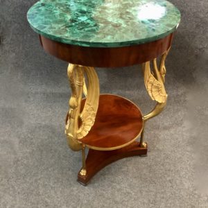 Guéridon russe à plateau de malachite, XIXe siècle