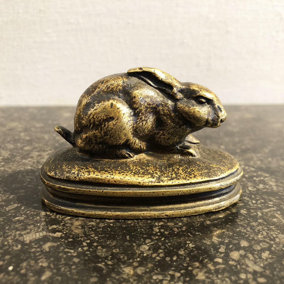 Rabbit Sculpture in Bronze, 19th Century