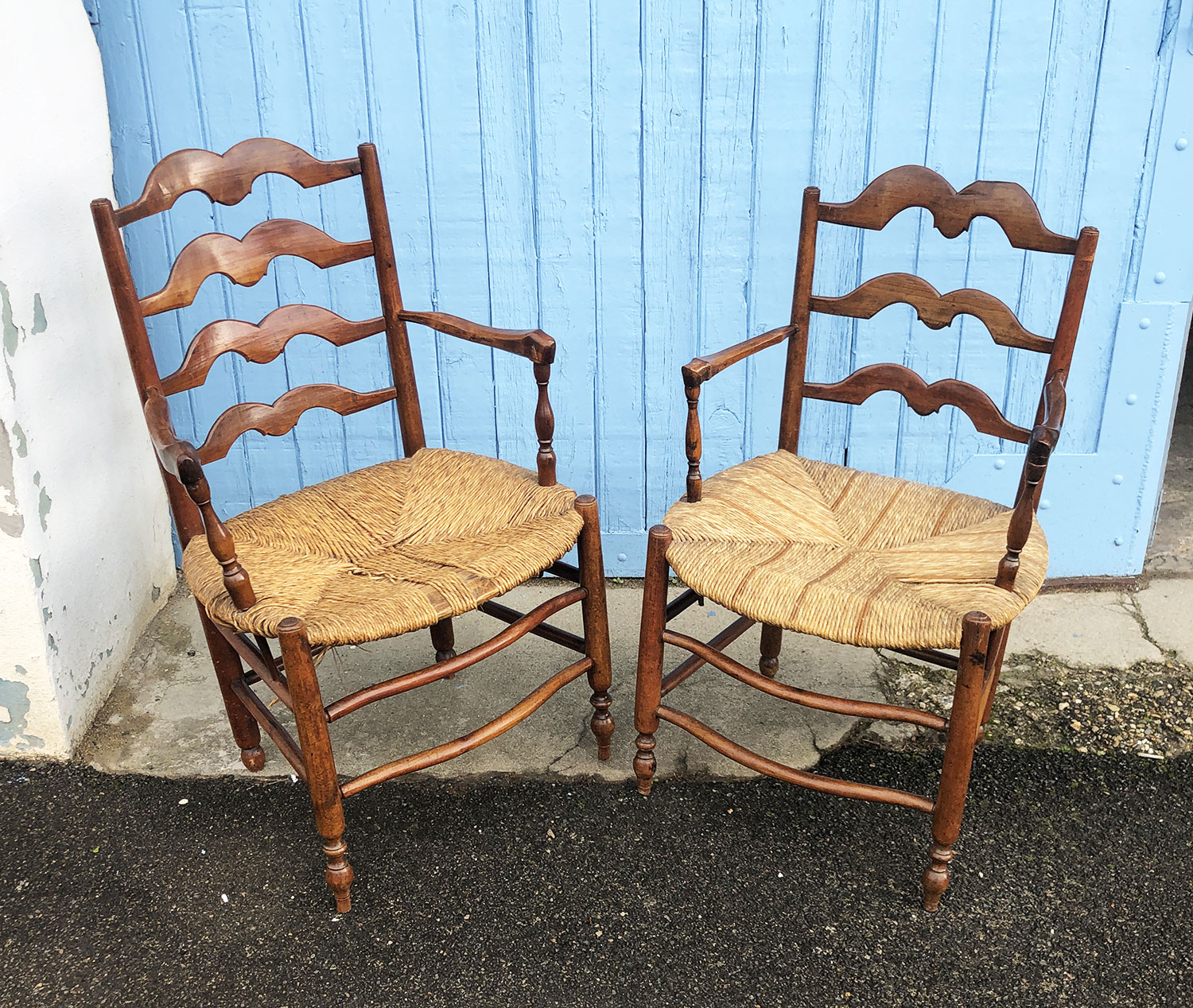 Pair of Provençal Armchairs, Late 18th / Early 19th Century