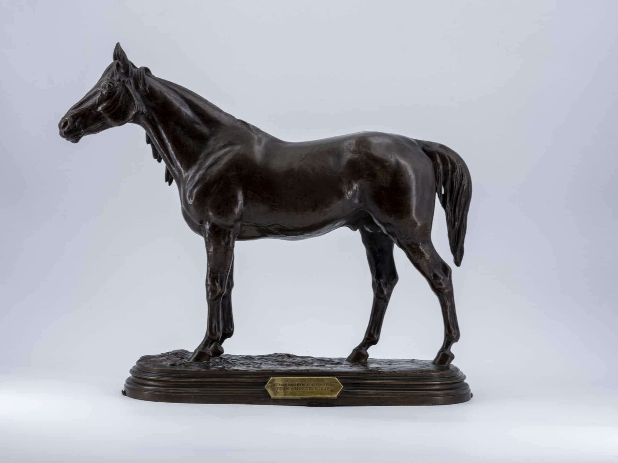 Cheval de concours. Bronze d’Isodore Bonheur (1827 - 1901)