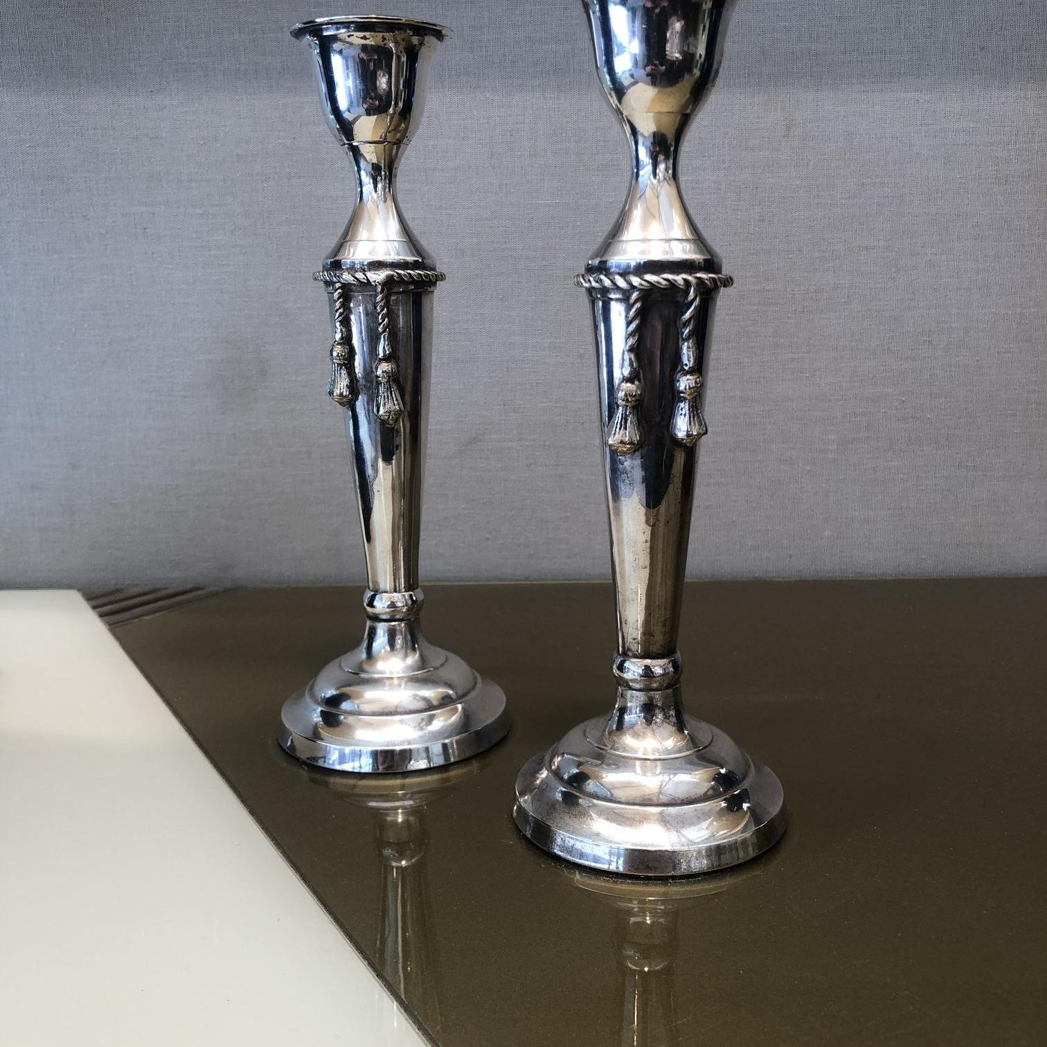 Pair of Candlesticks in the Mid-Century Style, 20th Century