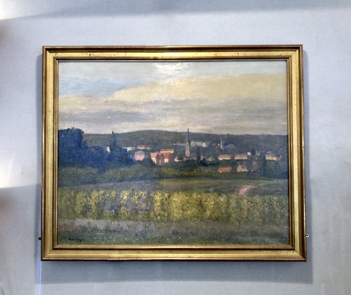 Huile sur toile figurant un paysage, signé Arango. XXe siècle