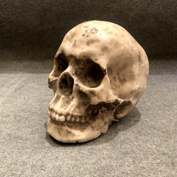 Sculpture of a Marble Skull, 20th Century
