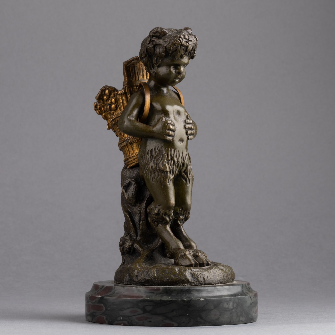 Bronze d’un faune enfant, d’après Claude Michel dit Clodion (1738- 1814), XIXe siècle