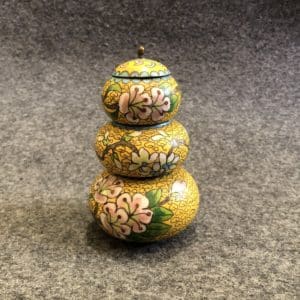 Petites boîtes en émaux cloisonnés, XIXe siècle