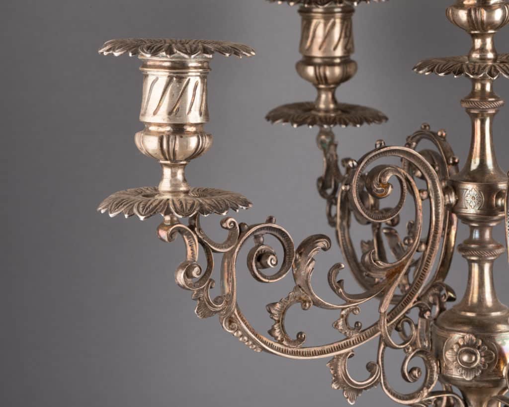 1950′ Paire de Bougeoirs pour Chandeliers BACCARAT | antiquites