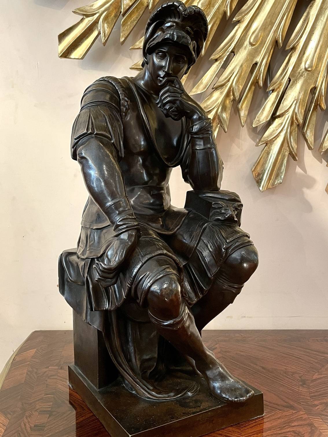 Bronze Laurent de Médicis d’après Michel-Ange, XIXe siècle