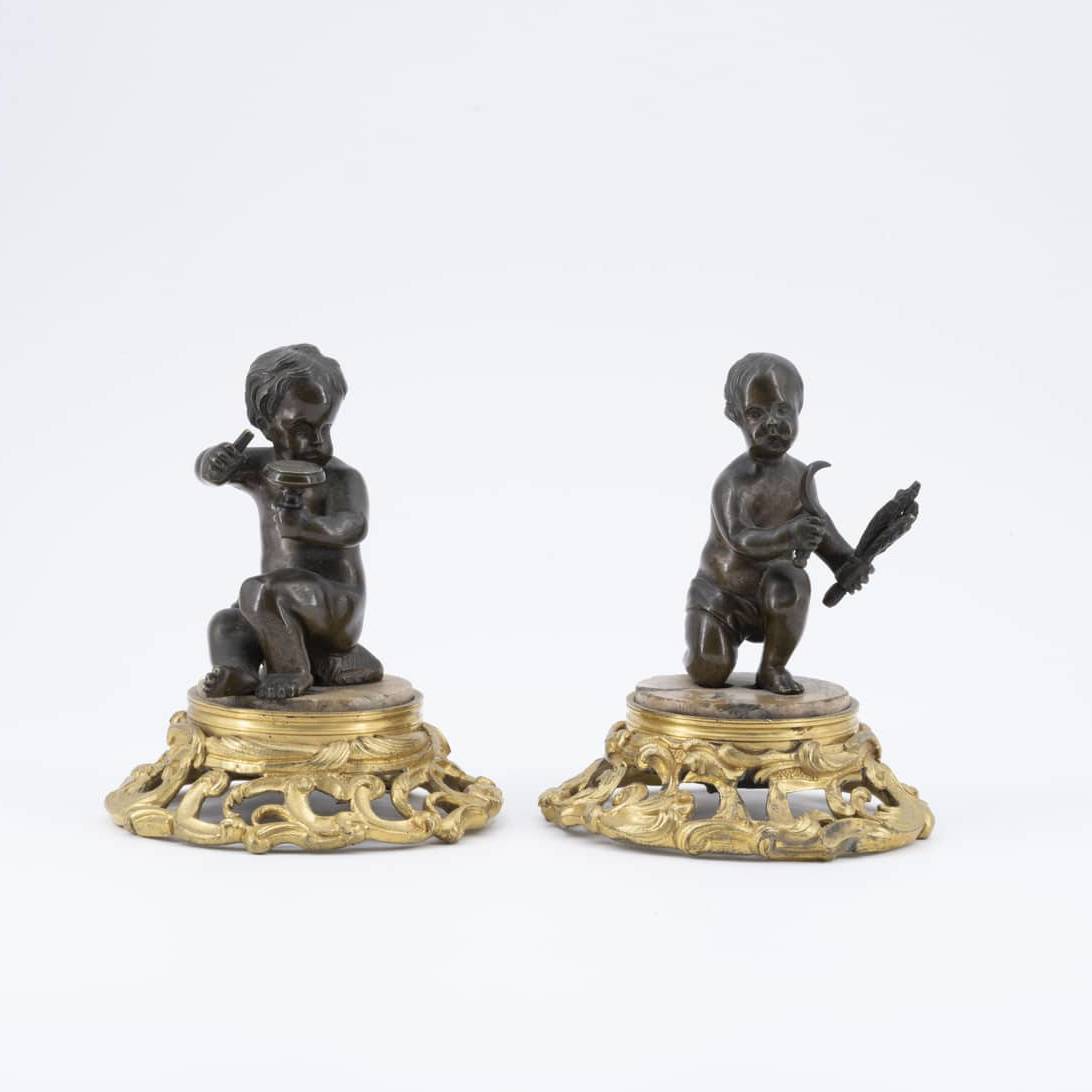 Paire de bronzes décoratifs, XIXe siècle