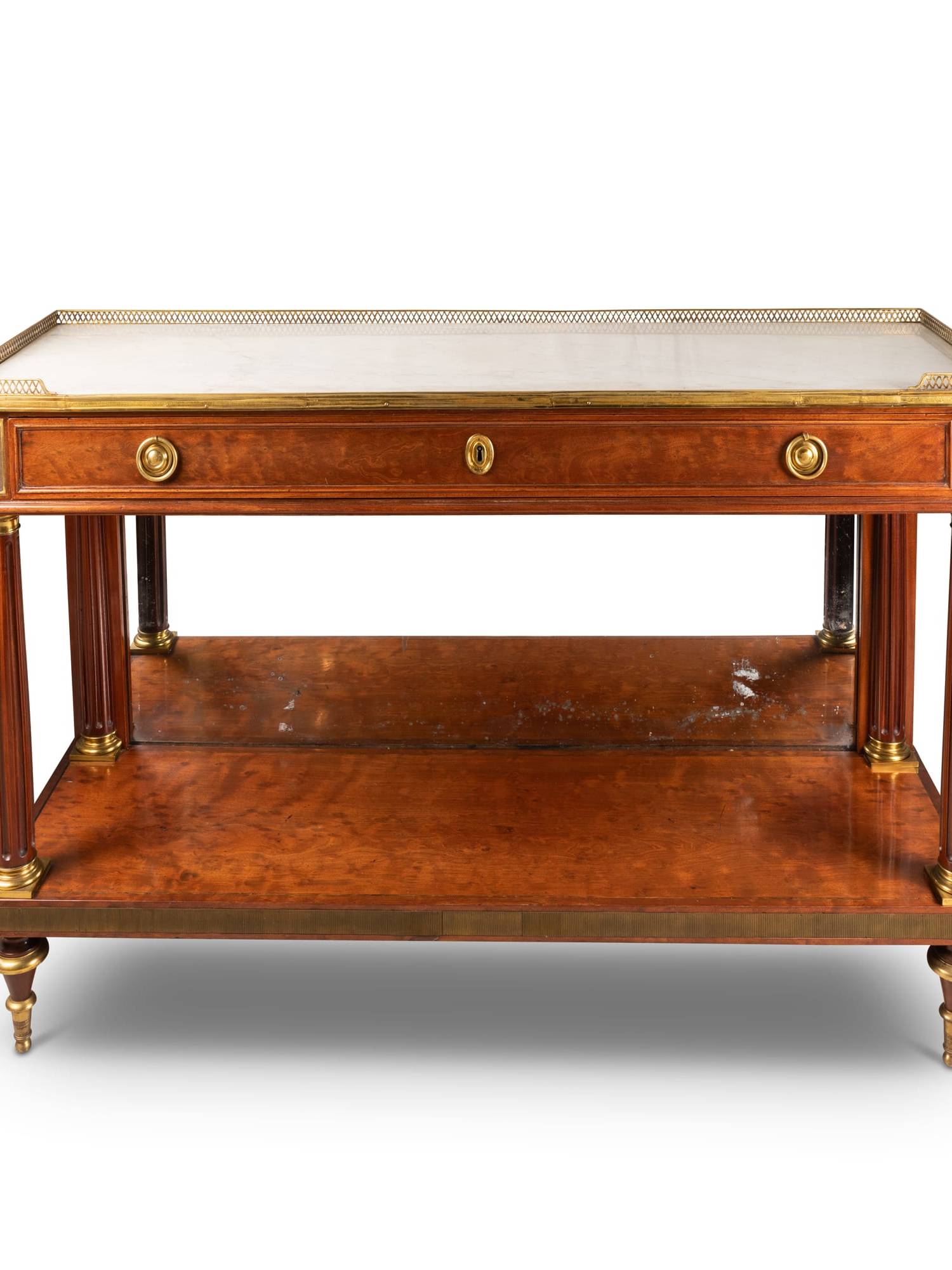 Desserte en acajou et marbre d’époque Directoire