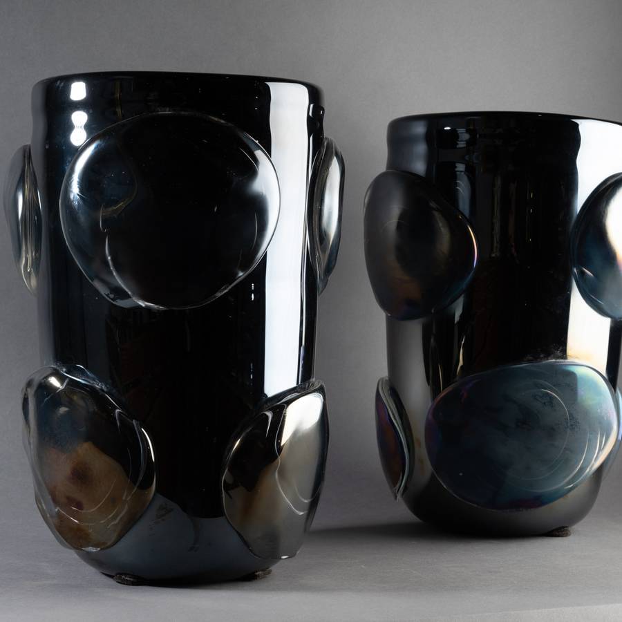 Deux vases Sergio Costantini, Murano, années 1980