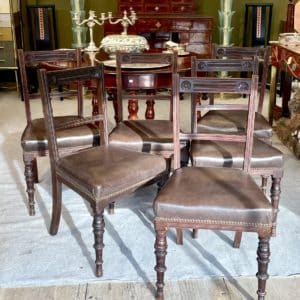 Suite de 6 chaises, XIXe siècle
