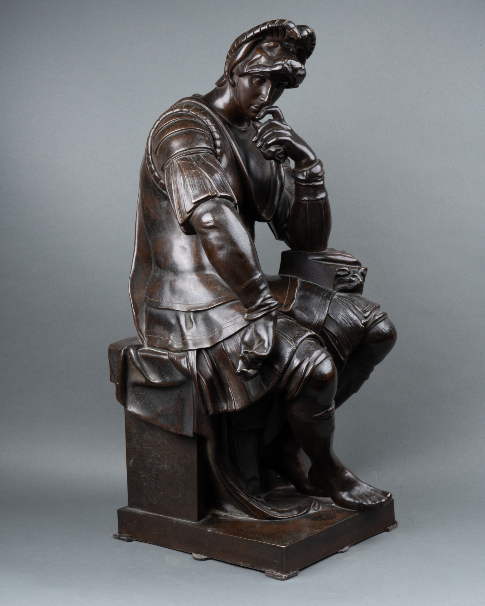 Bronze Laurent de Médicis d’après Michel-Ange, XIXe siècle
