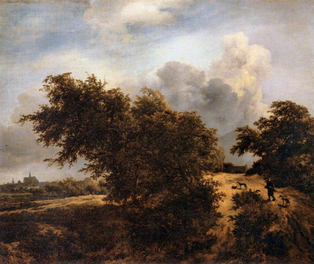 Jacob van Ruisdael (vers 1628 -1682), Le Buisson. Huile sur toile, 1649 / 1650 (3e quart du XVIIe siècle), Musée du Louvre