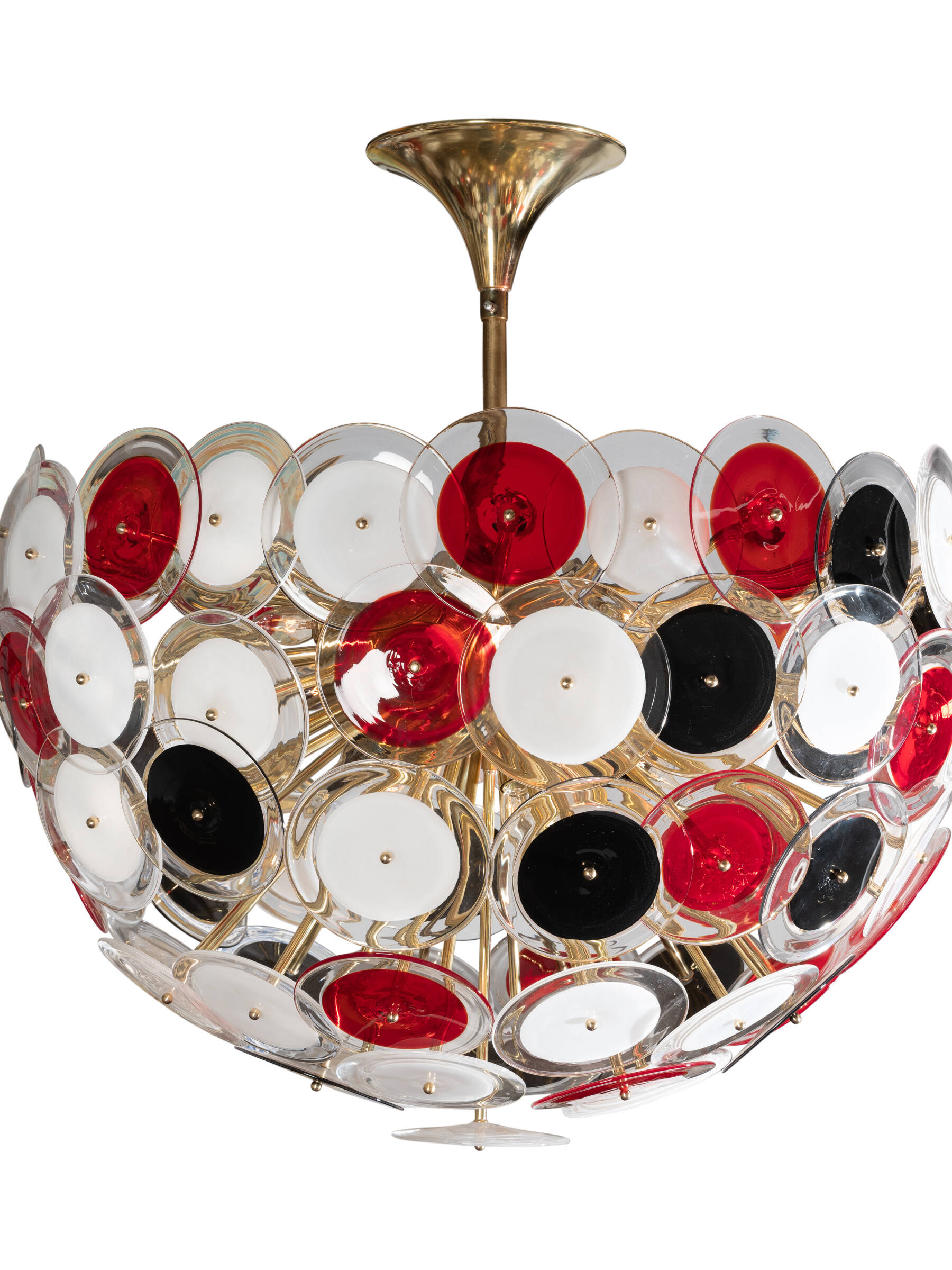 Lustre en verre de Murano, fin XXe siècle 