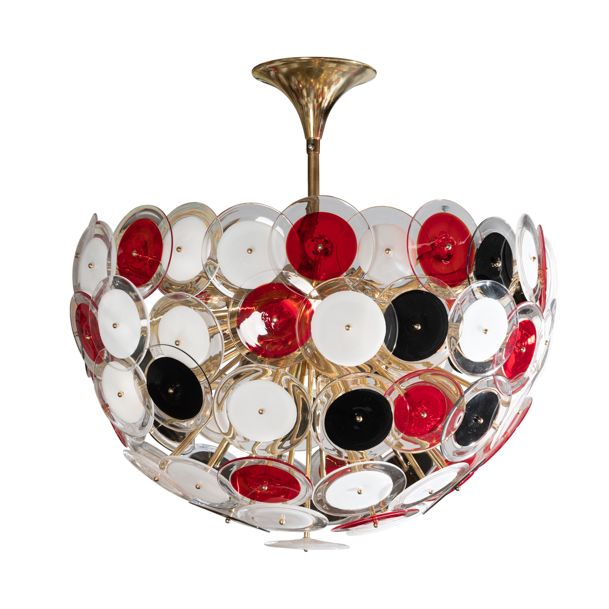 Lustre en verre de Murano, fin XXe siècle