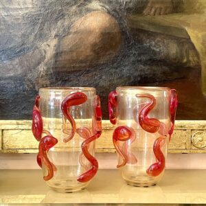 Paire de vases signés Sergio Costantini, XXe siècle
