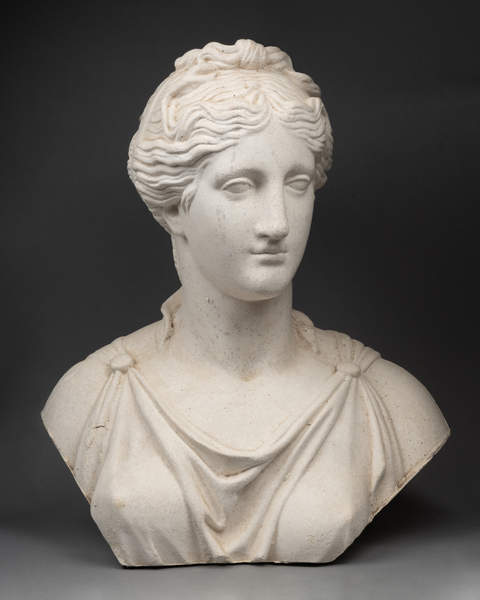 Buste en plâtre, style antique, fin XIXe siècle