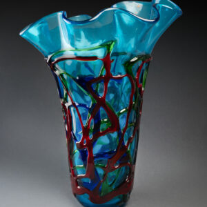 Blue Murano Vase, 21st Century