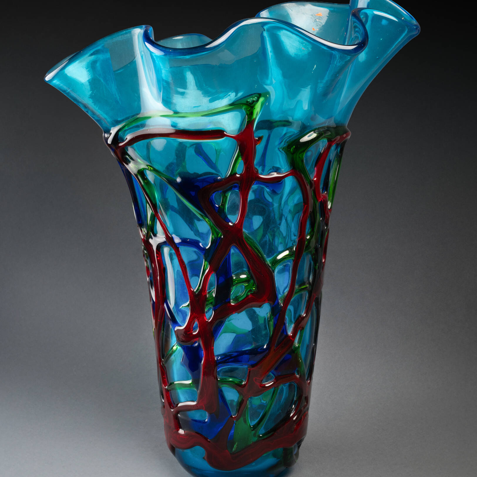 Blue Murano Vase, 21st Century