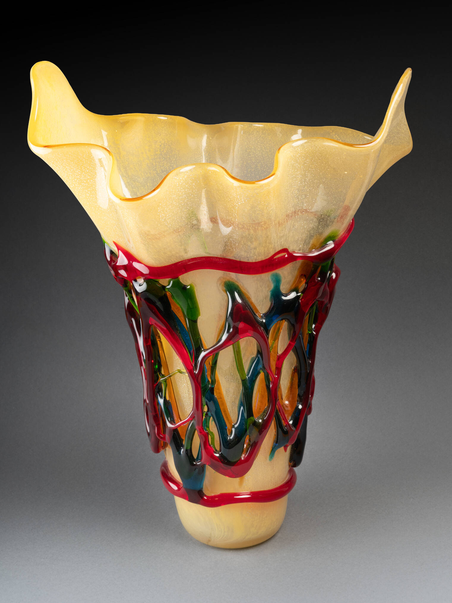 Grand vase en verre Murano, XXIe siècle