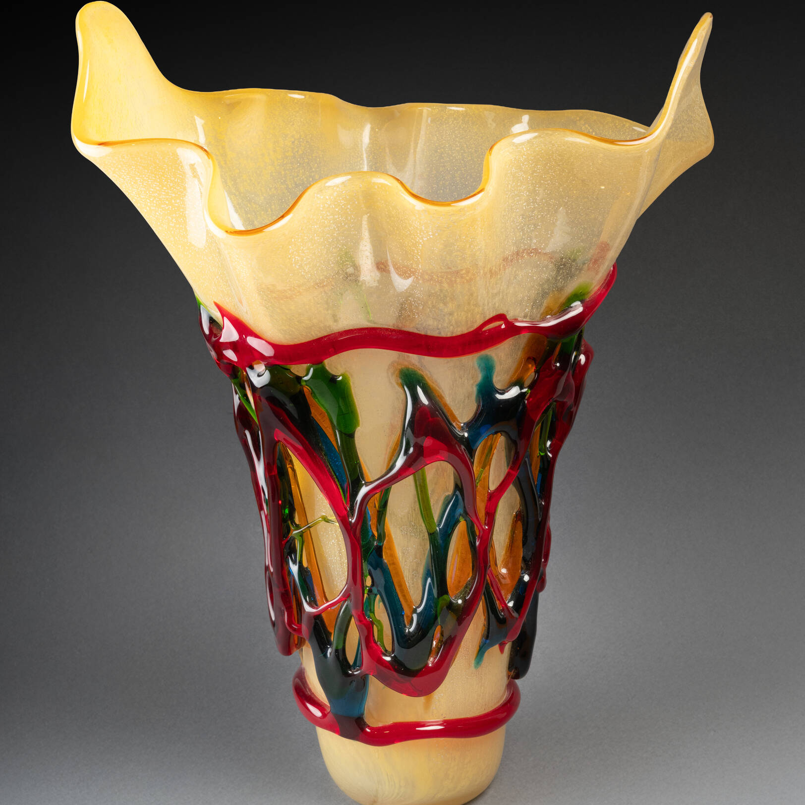 Grand vase en verre Murano, XXIe siècle