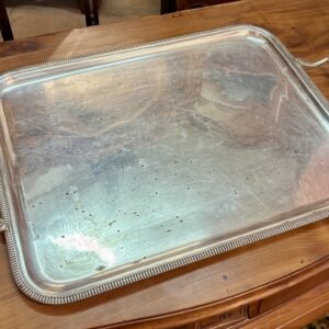 Silver-Plated Metal Tray, Early 20th Century