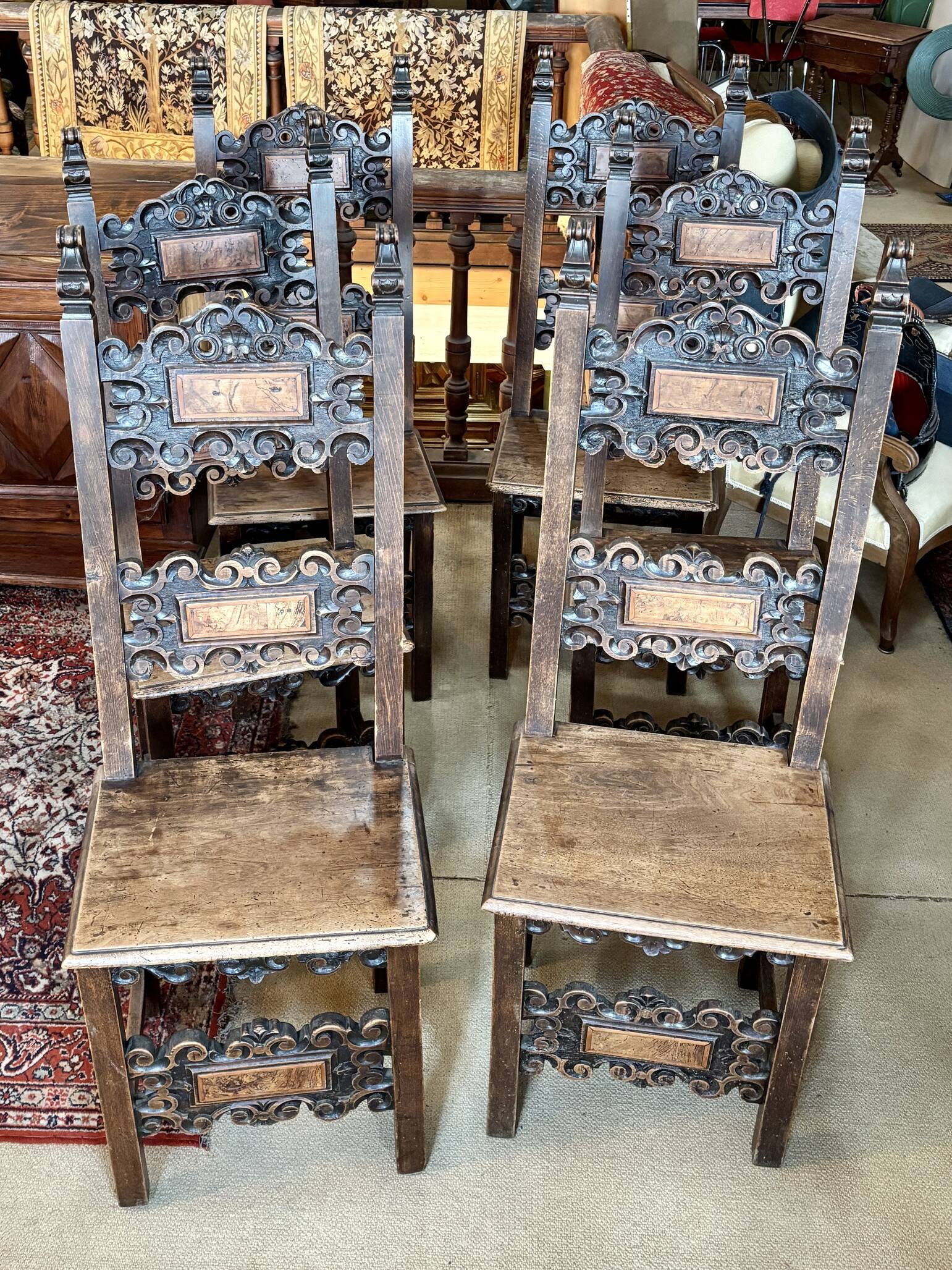 Suite de six (6) chaises, fin XIXe siècle