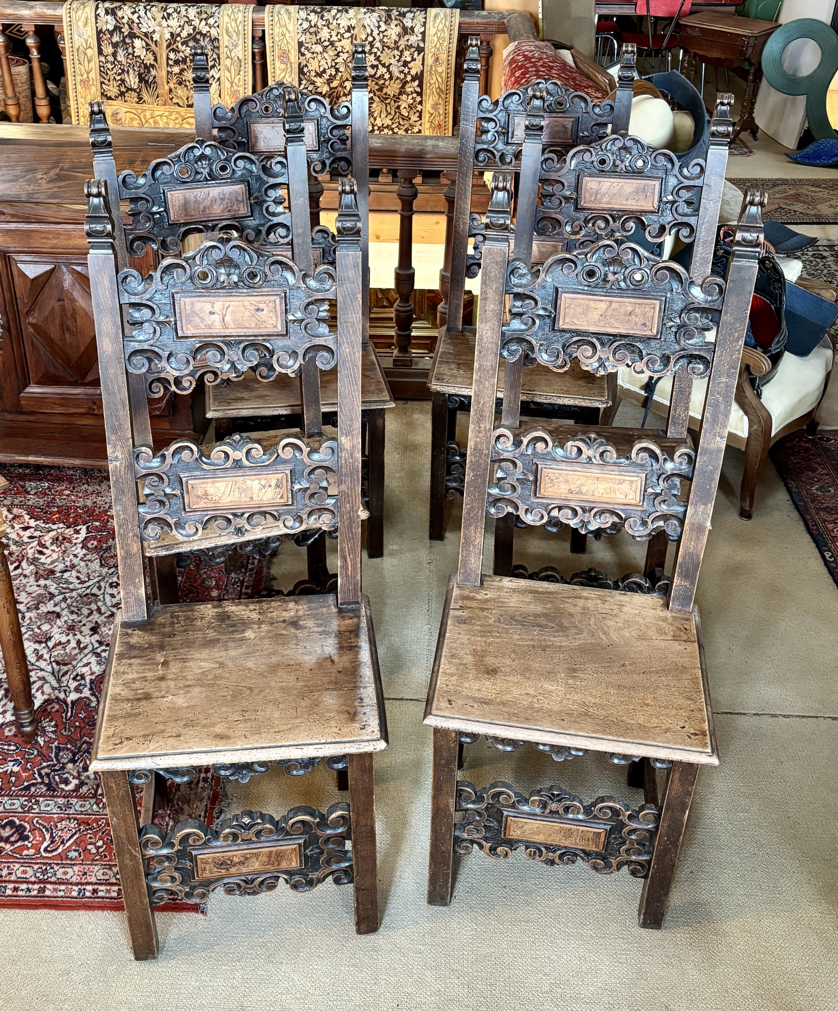 Suite de six (6) chaises, fin XIXe siècle