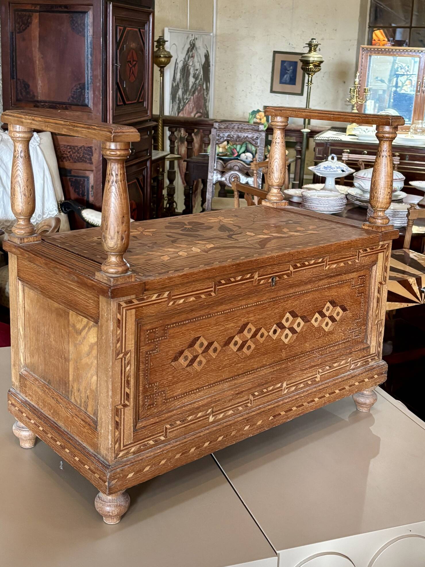 Banc coffre, années 1930