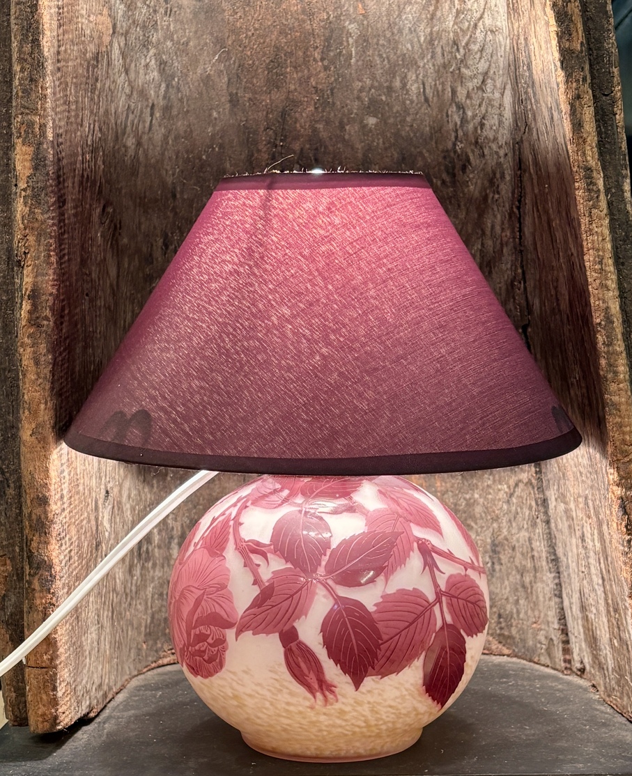 Art Nouveau Lamp Base Signed André Adelatte, 20th Century