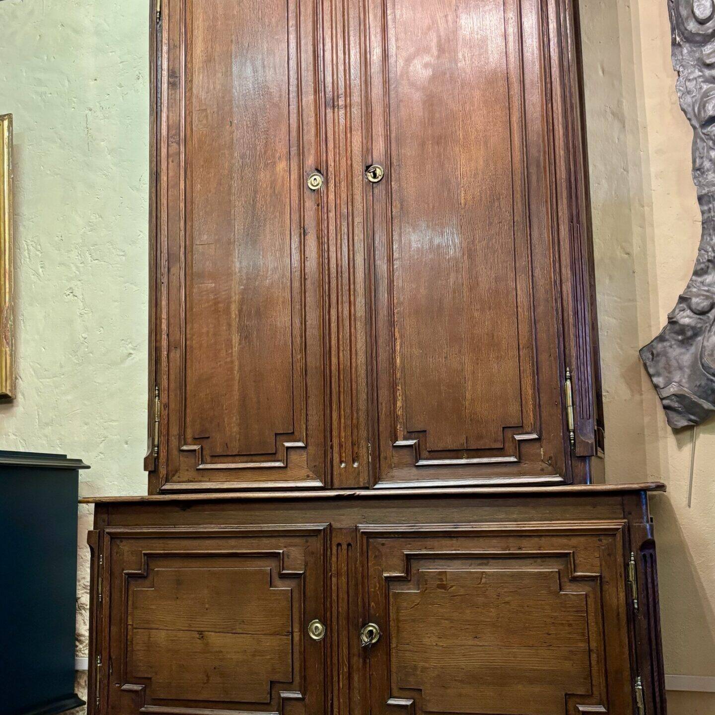 Two-Part Oak Cabinet, 17th Century