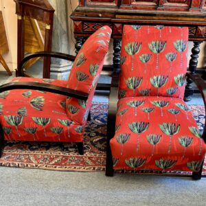 Pair of Art Deco armchairs, 20th century