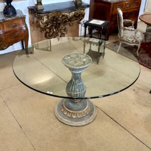 Wood and Glass Table, 20th Century