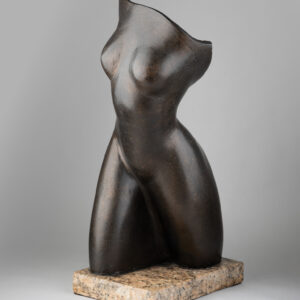 Terracotta Sculpture with Bronze Patina, 1940s