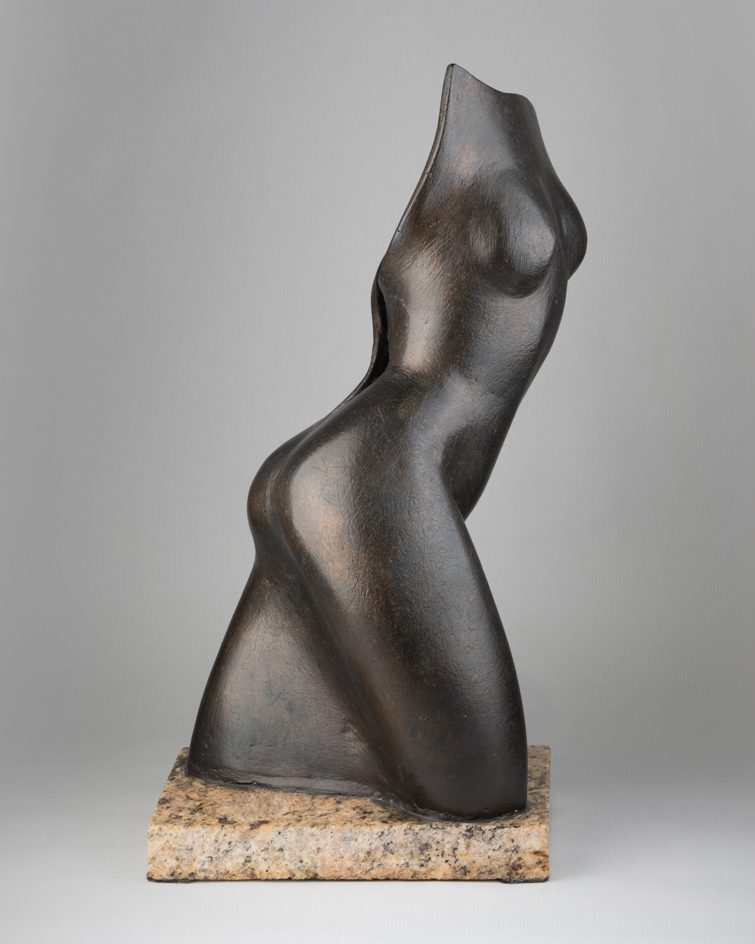 Terracotta Sculpture with Bronze Patina, 1940s