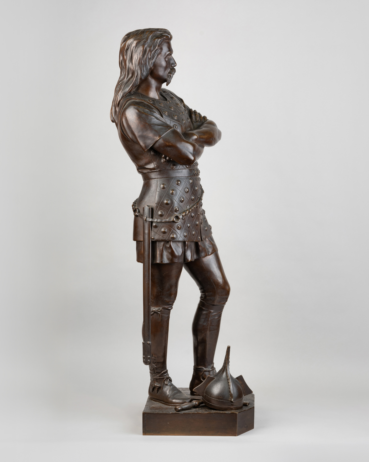 François Auguste Hippolyte Peyrol (1856–1929), Viking. Bronze, Late 19th Century.