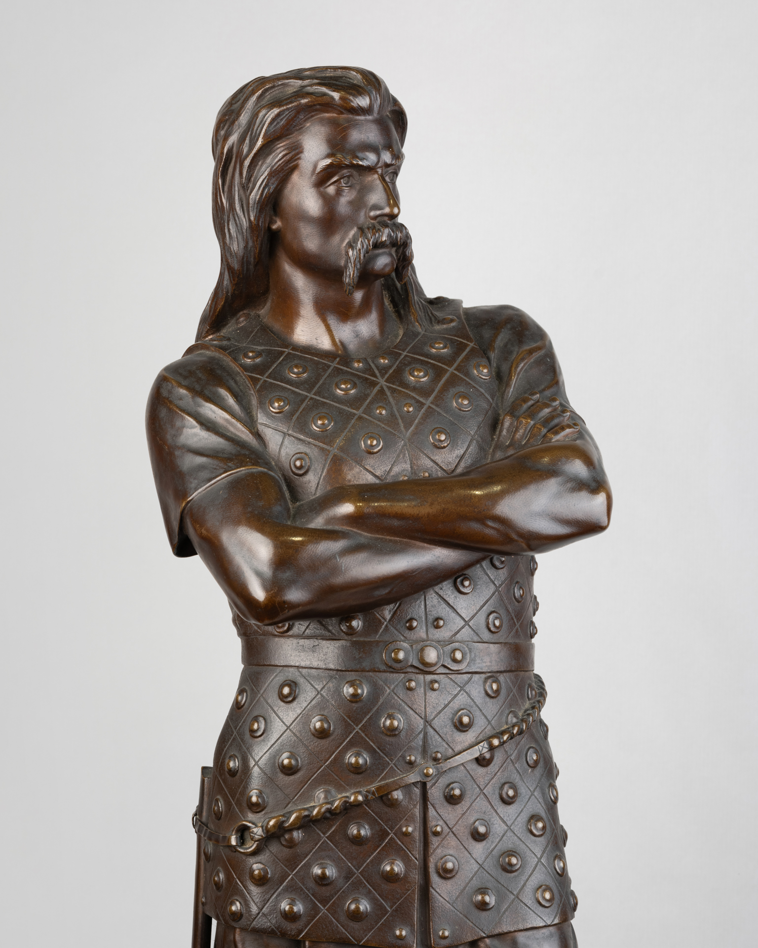 François Auguste Hippolyte Peyrol (1856–1929), Viking. Bronze, Late 19th Century.