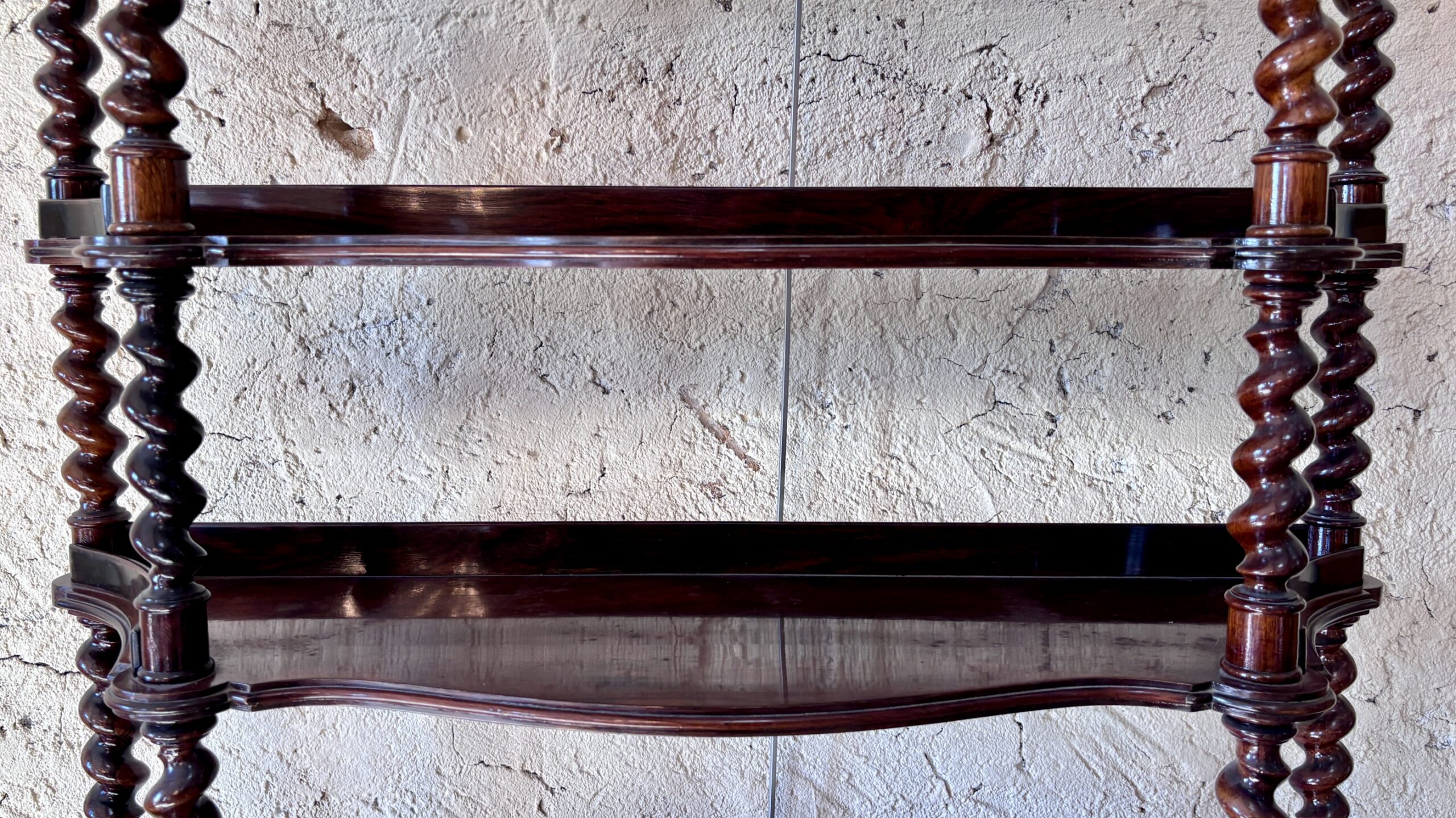 Napoleon III Rosewood Shelf Unit, 19th Century