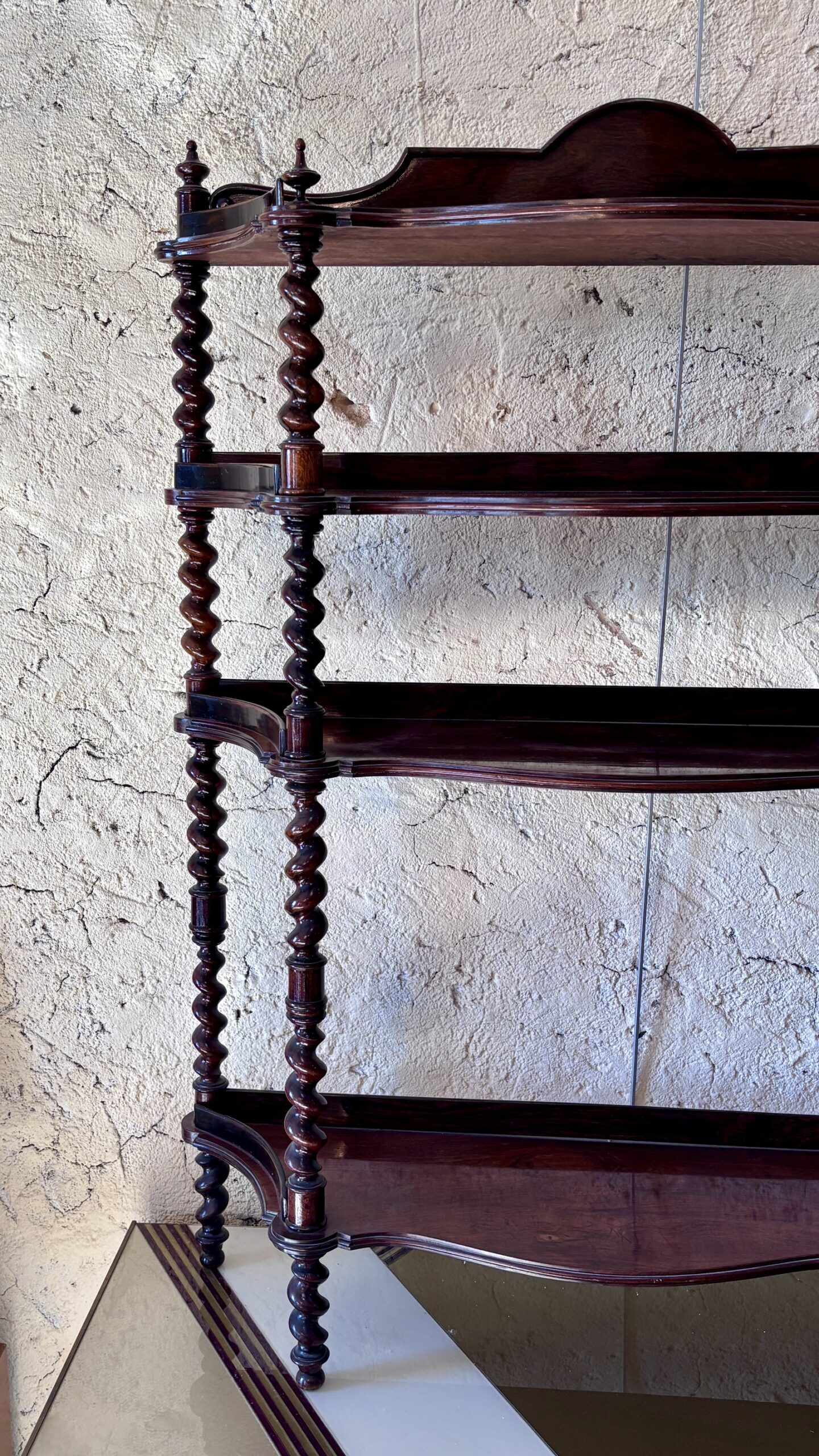Napoleon III Rosewood Shelf Unit, 19th Century