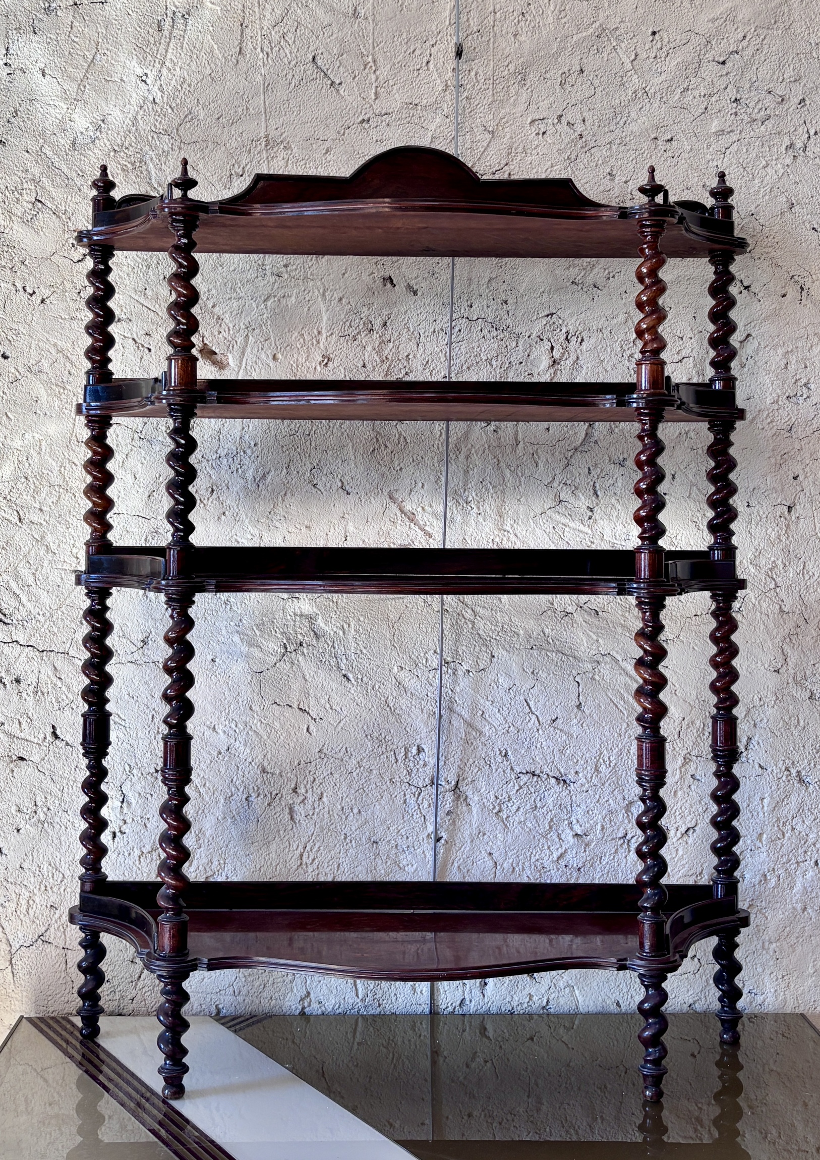 Napoleon III Rosewood Shelf Unit, 19th Century