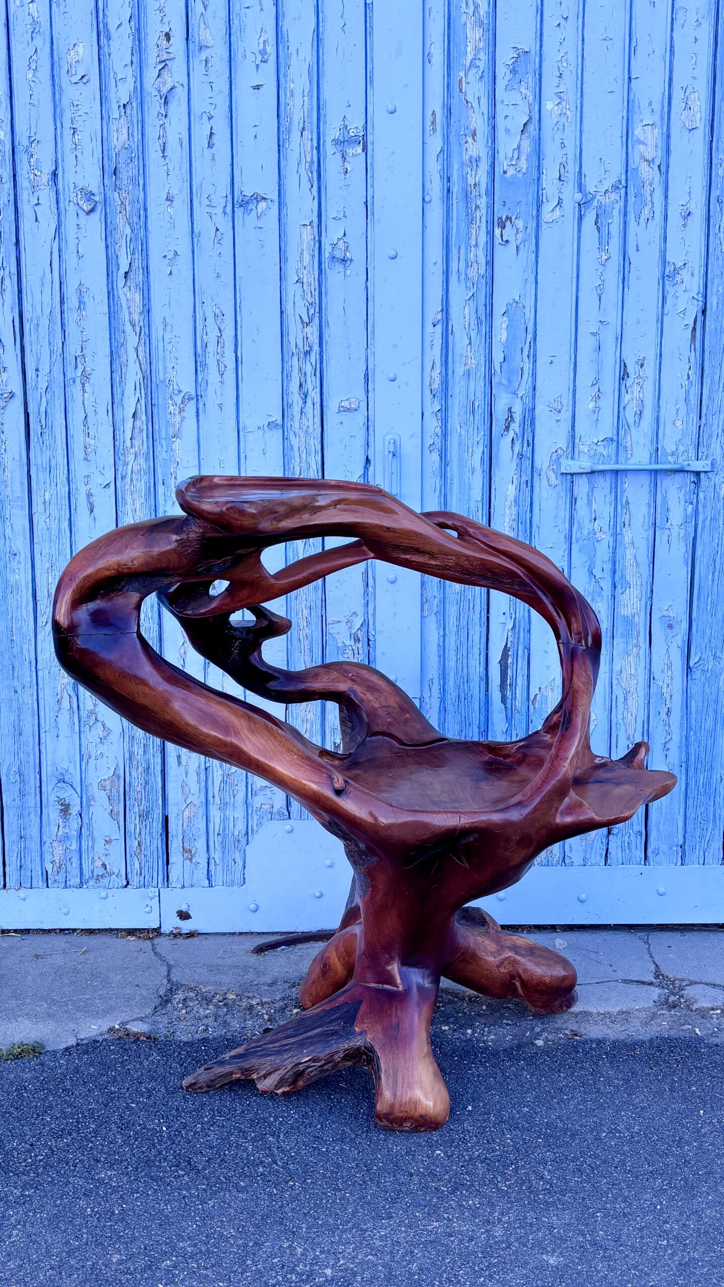 Sellette ou console racine, esthétique wabi sabi. Asie, XXe siècle