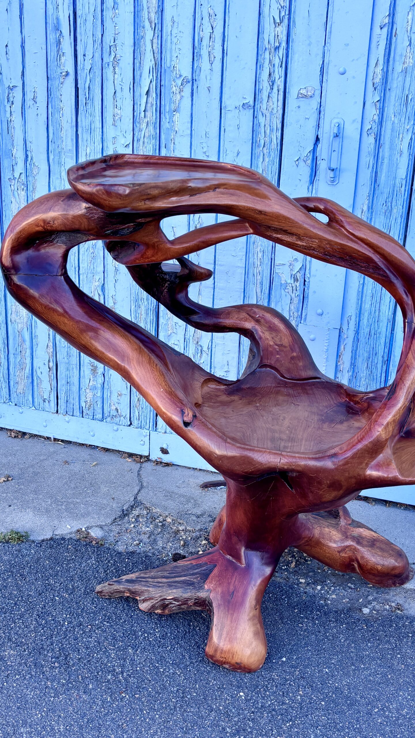 Sellette ou console racine, esthétique wabi sabi. Asie, XXe siècle