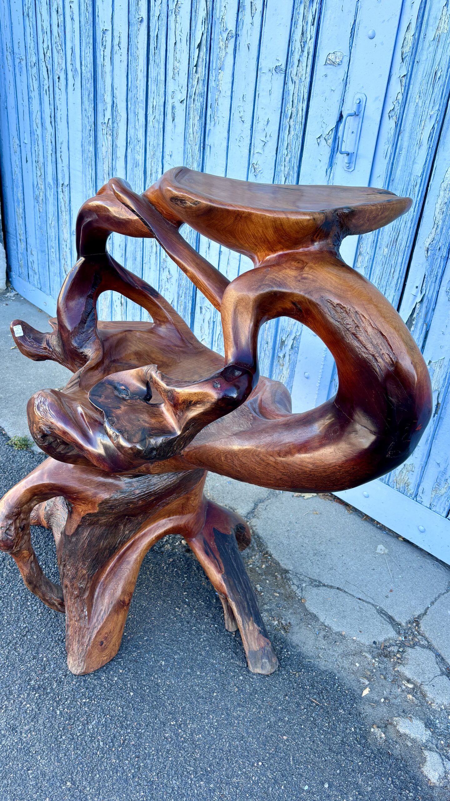 Sellette ou console racine, esthétique wabi sabi. Asie, XXe siècle