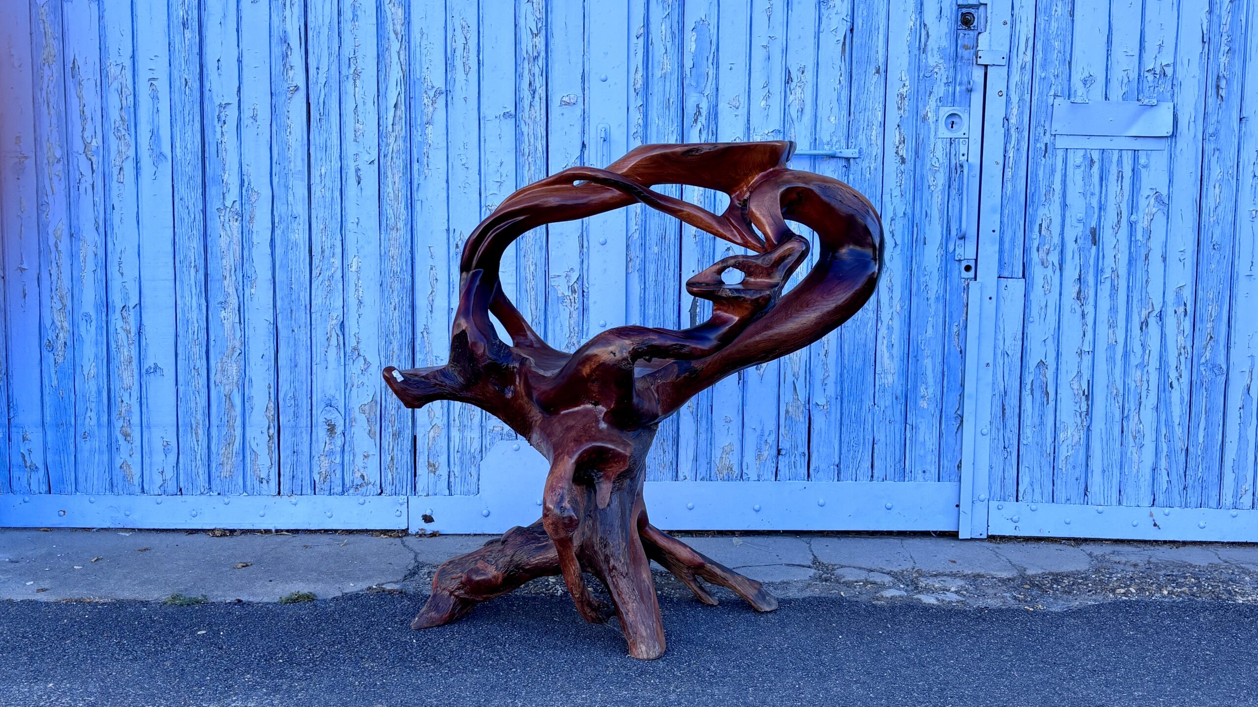 Sellette ou console racine, esthétique wabi sabi. Asie, XXe siècle